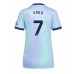 Arsenal Bukayo Saka #7 Tredjedrakt Dame 2024-25 Kortermet
